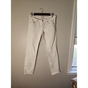 The Diva Old‎ Navy Straight Leg Jeans sz 4 White , hand measured